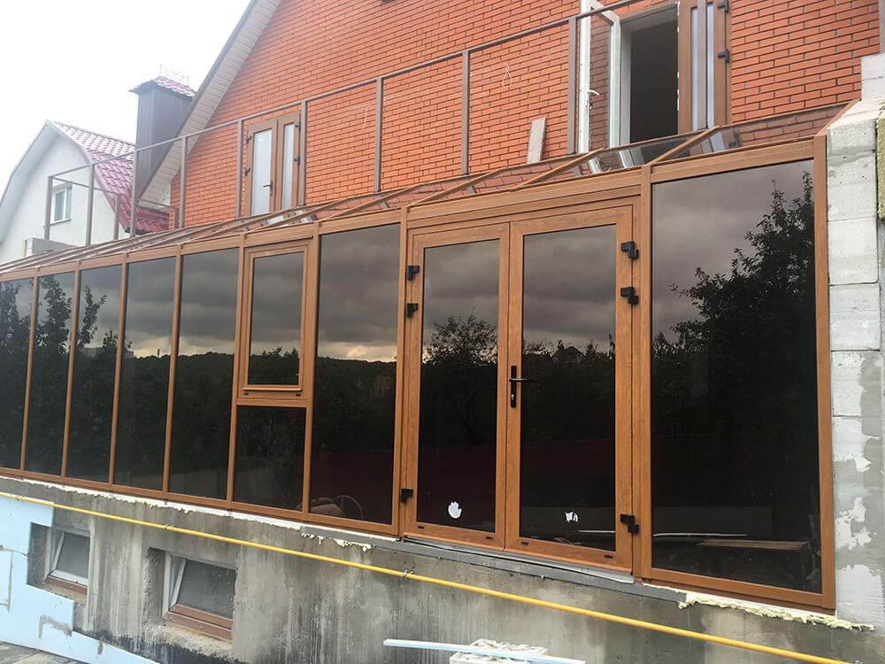 Фото металопалстикових фасадних систем