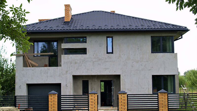 Фото даху з металочерепицею