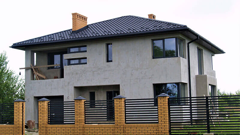 Фото даху з металочерепицею